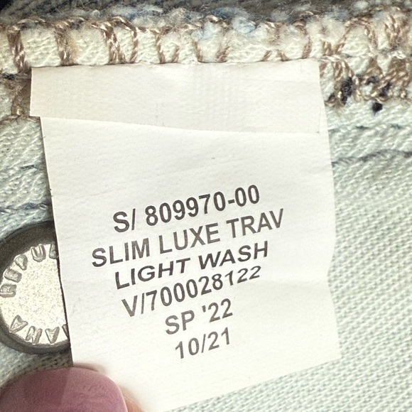 Banana Republic Slim LuxeTraveler mens jeans 40 x 32 NWOT light wash Spring - Picture 13 of 16